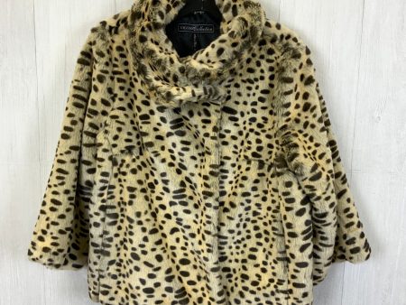 Coat Faux Fur & Sherpa By Vigoss In Animal Print, Size: L on Sale