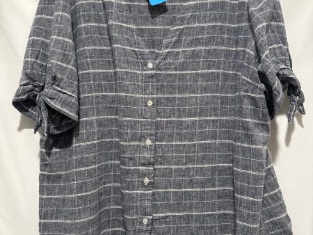 Top Short Sleeve By Banana Republic In Grey, Size: Xl Online now