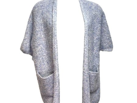 Bouclé Knit Kimono Cardigan Sweater By Anthropologie In Purple, Size: OSFM Fashion