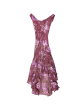 Dress Party Long By Alex Evenings In Pink & Purple, Size: 4p For Sale