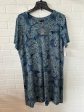 Dress Casual Midi By J. Jill In Black & Blue, Size: Xl Online