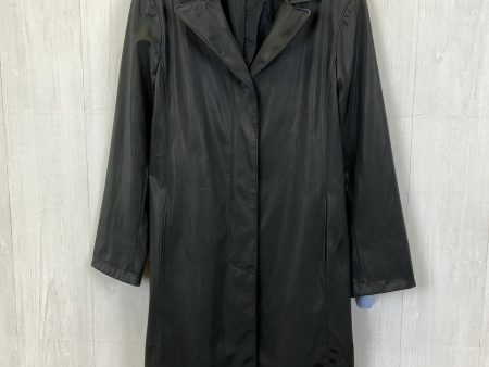 Coat Trench Coat By Utex In Black, Size: M Fashion