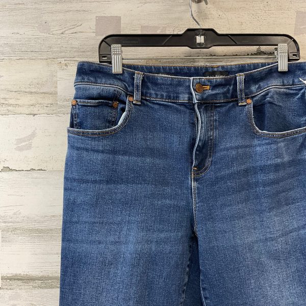 Jeans Straight By Talbots In Blue Denim, Size: 10 Discount