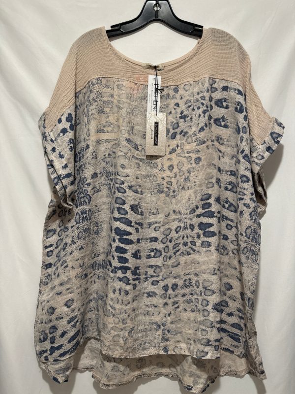 Top Short Sleeve By Clothes Mentor In Beige, Size: 3x Supply