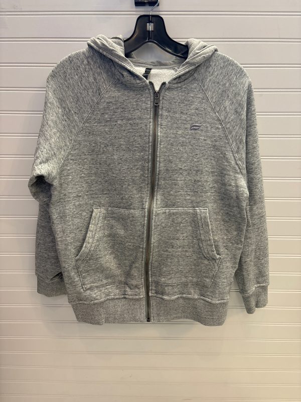 Sweatshirt Hoodie By Fabletics In Grey, Size: Xs on Sale