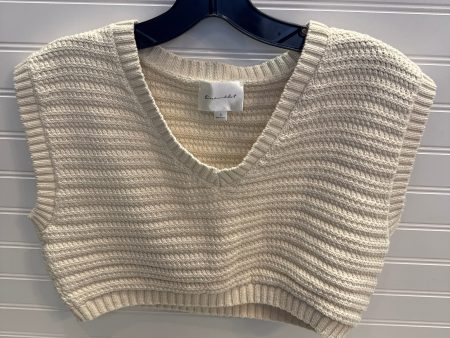 Vest Sweater By Line & Dot In Cream, Size: S For Discount