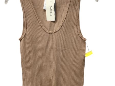 Top Sleeveless Basic By Evereve In Tan, Size: Xs Online