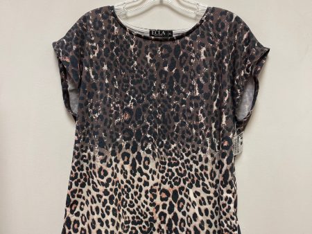 Top Short Sleeve By Clothes Mentor In Animal Print, Size: Xl Fashion