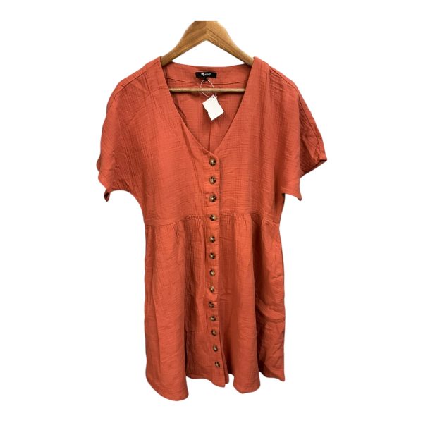 Dress Casual Short By Madewell In Orange, Size: M Cheap