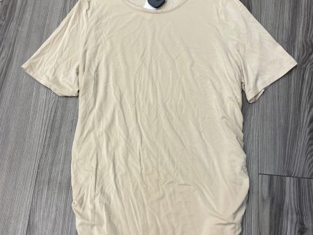 Top Short Sleeve By A New Day In Tan, Size: Xxl For Cheap