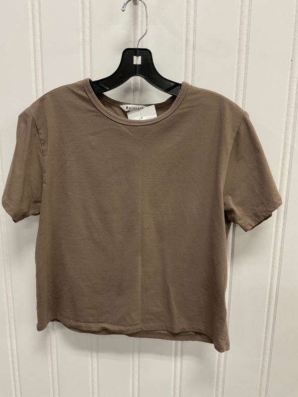 Top Short Sleeve Basic By Athleta In Brown, Size: Sp Supply