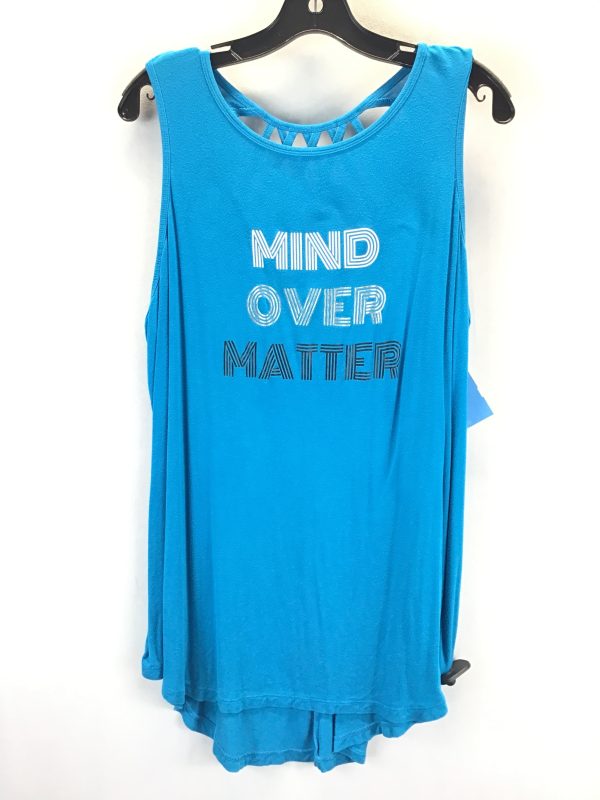 Athletic Tank Top By Clothes Mentor In Blue, Size: 1x For Sale