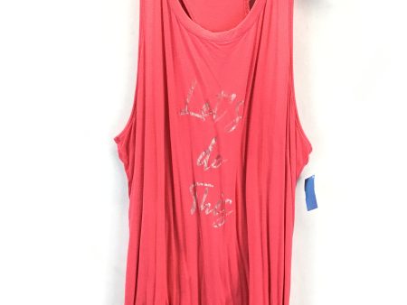 Athletic Tank Top By Lane Bryant In Red, Size: 1x Discount