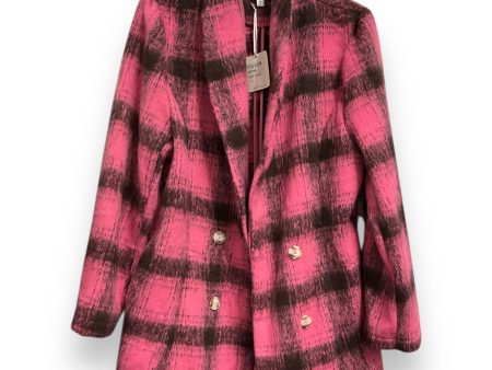 Coat Faux Fur & Sherpa By Davi & Dani In Pink, Size: M Hot on Sale