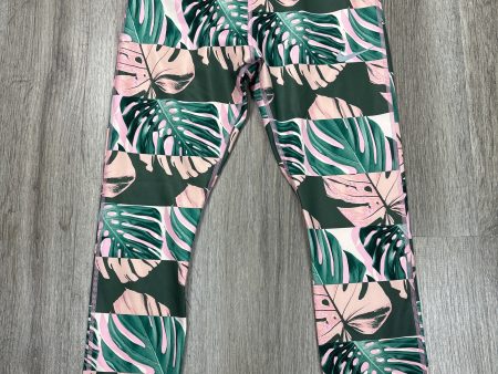 Athletic Leggings By Nike Apparel In Tropical Print, Size: M For Cheap