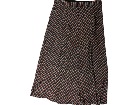 Skirt Maxi By Maeve In Red & Silver, Size: L on Sale