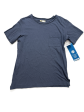 Top Short Sleeve Basic By Madewell In Blue, Size: Xxs on Sale