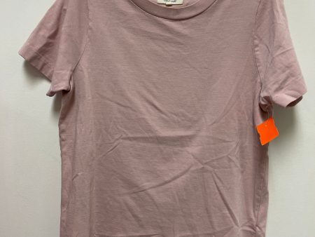 Top Short Sleeve By Madewell In Pink, Size: M Fashion