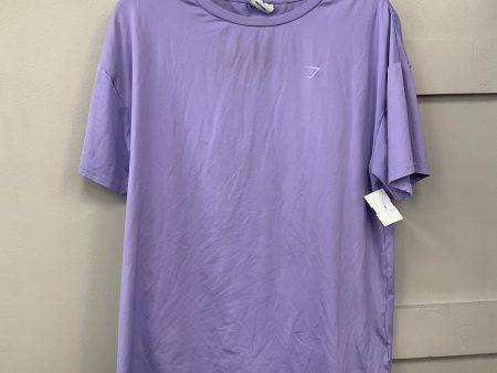 Top Short Sleeve By Gym Shark In Purple, Size: L Online Sale