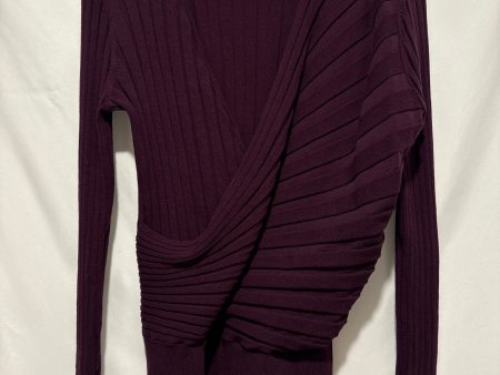 Top Long Sleeve By Calvin Klein In Purple, Size: L Online