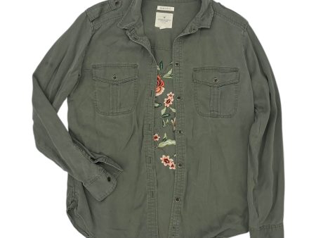 Top Ls By American Eagle In Green, Size:S Fashion