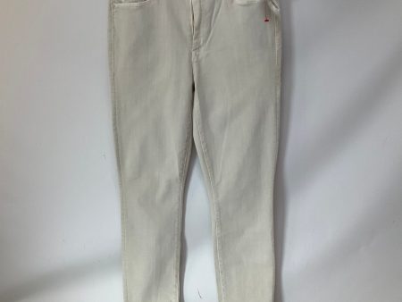 Jeans Straight By Mother In Cream Denim, Size: 4 Online Sale