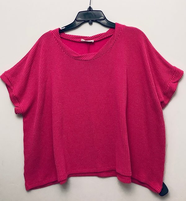 Top Short Sleeve By Clothes Mentor In Pink, Size: Xl on Sale