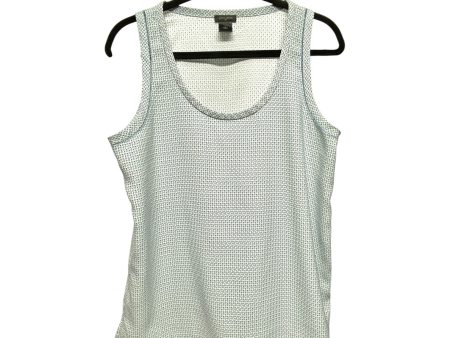 Top Sleeveless By Ann Taylor In Blue & White, Size: M Cheap