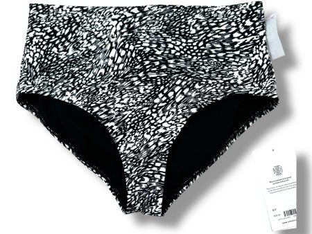 HIGH WAIST BIKINI BOTTOM By Athleta In Black White, Size: S For Discount