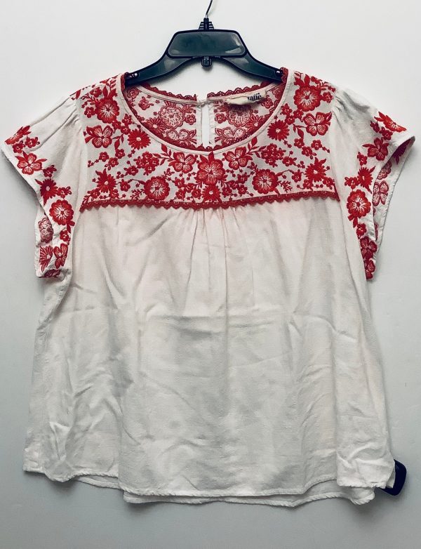 Top Short Sleeve By Savanna Jane In White, Size: 1x For Sale