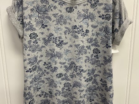 Top Short Sleeve By Lucky Brand In Grey, Size: M Fashion