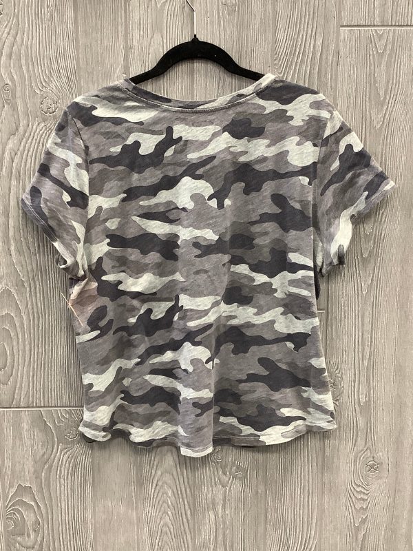 Top Short Sleeve By Old Navy In Camouflage Print, Size: L Online Hot Sale