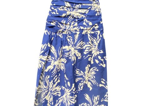 Skirt Maxi By Zara In Blue & White, Size: S Cheap