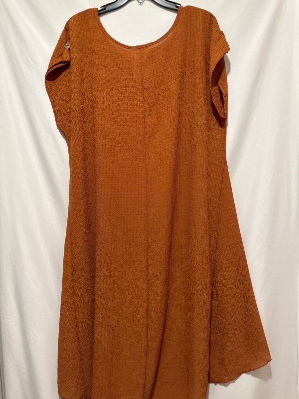 Top Short Sleeve By Cha Cha Vente In Brown, Size: 2x Hot on Sale