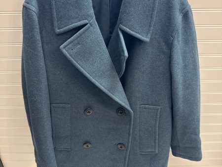 Coat Peacoat By Uniqlo In Blue, Size: S Hot on Sale