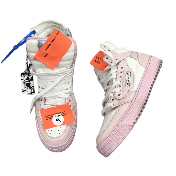 Shoes Luxury Designer By Off-white In Pink & White, Size: 9 Supply