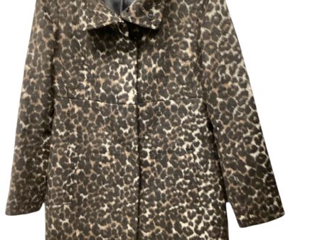 Coat Peacoat By Via Spiga In Animal Print, Size: 6 For Discount