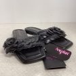 Black Sandals Flats angolan, Size 8 Online