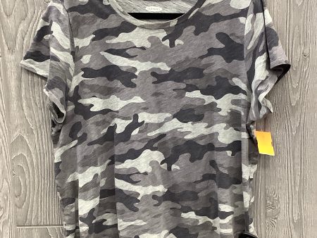 Top Short Sleeve By Old Navy In Camouflage Print, Size: L Online Hot Sale