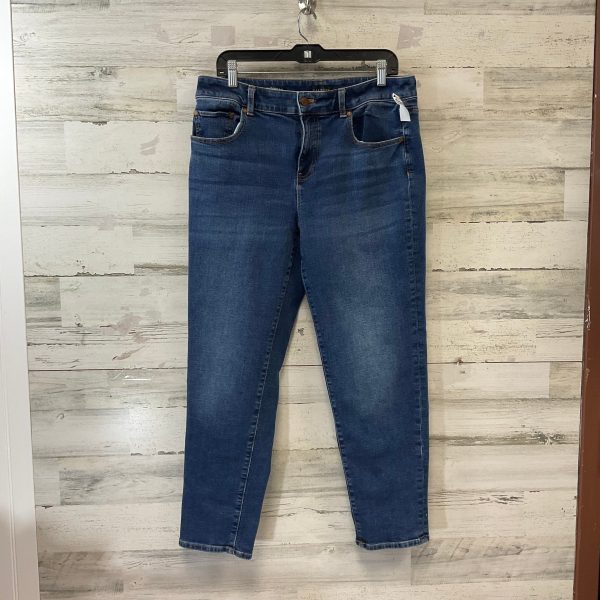 Jeans Straight By Talbots In Blue Denim, Size: 10 Discount