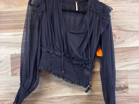 Top Long Sleeve Basic By Free People In Navy, Size: S Discount