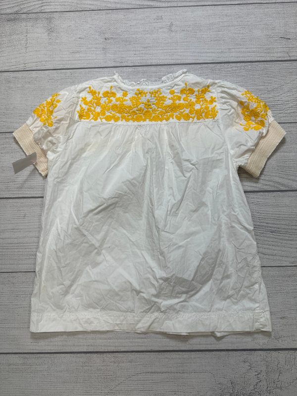 Top Short Sleeve By J. Crew In White, Size: Xs Online Hot Sale