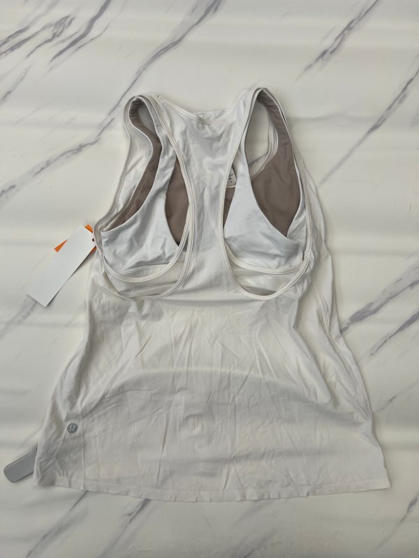 Athletic Tank Top By Lululemon In White, Size: 4 Cheap