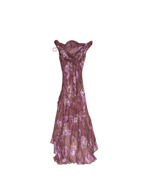 Dress Party Long By Alex Evenings In Pink & Purple, Size: 4p For Sale