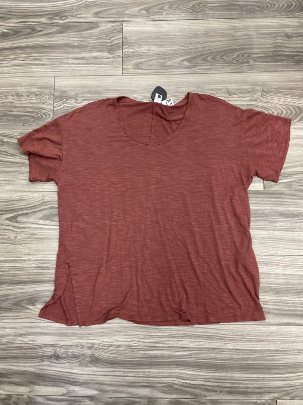 Top Short Sleeve By Old Navy In Brown, Size: M For Sale