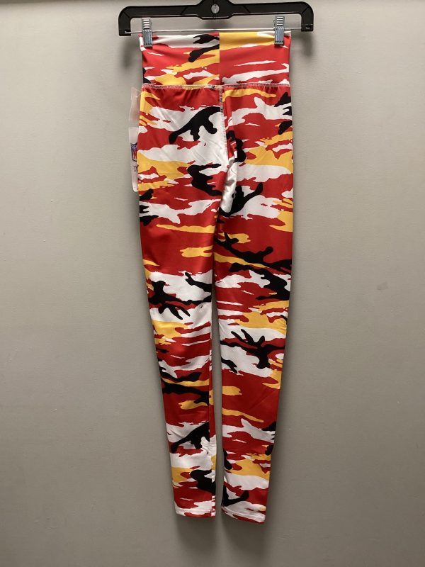 Athletic Leggings By Nfl In Red, Size: Xs Online Hot Sale