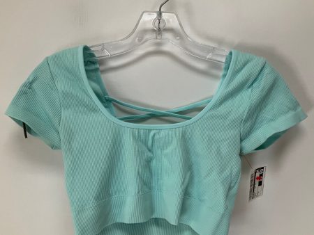 Athletic Top Short Sleeve By Aerie In Aqua, Size: M Hot on Sale