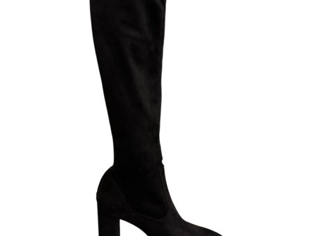 Boots Knee Heels By Franco Sarto In Black, Size: 9.5 Supply