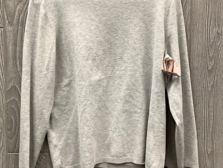 Top Long Sleeve By Chicos In Grey, Size: Xl For Cheap