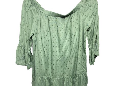 Top 3 4 Sleeve By Blue Rain In Green, Size: M For Cheap